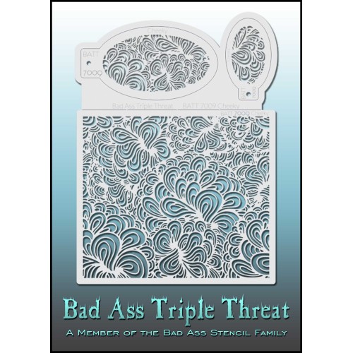 Bad Ass Triple Threat Stencil 7009 (BATT Stencil 7009 Cheeky)